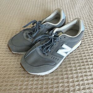 Gray and White Sneakers